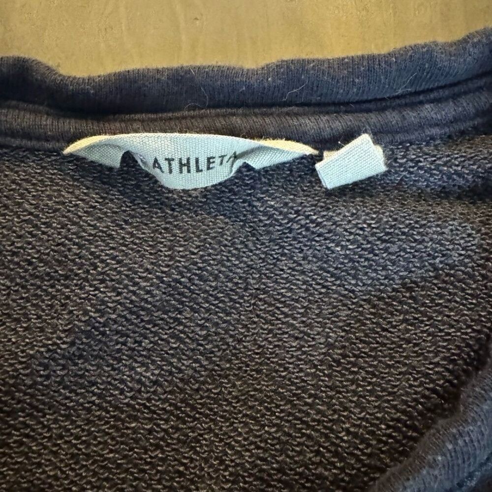 Athleta navy sweatshirt with rose gold zipper accents - Picture 5 of 6